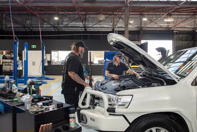 Mechanical inspection being conducted in our Welshpool workshop in Perth