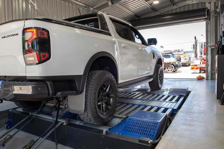 Hilux being dyno tuned in our Perth workshop